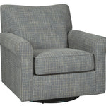Ashley Furniture - RENLEY GRAY SWIVEL GLIDER CHAIR - Pearl Silver Fabric - Chairs