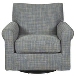 Ashley Furniture - RENLEY GRAY SWIVEL GLIDER CHAIR - Pearl Silver Fabric - Chairs - Additional View 2