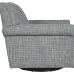Ashley Furniture - RENLEY GRAY SWIVEL GLIDER CHAIR - Pearl Silver Fabric - Chairs - Additional View 4