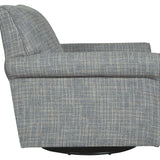 Ashley Furniture - RENLEY GRAY SWIVEL GLIDER CHAIR - Pearl Silver Fabric - Chairs - Additional View 4