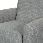 Ashley Furniture - RENLEY GRAY SWIVEL GLIDER CHAIR - Pearl Silver Fabric - Chairs - Additional View 6