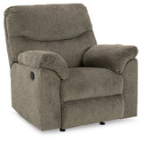 Ashley Furniture - Alphons Recliner - Beige Fabric - Recliners