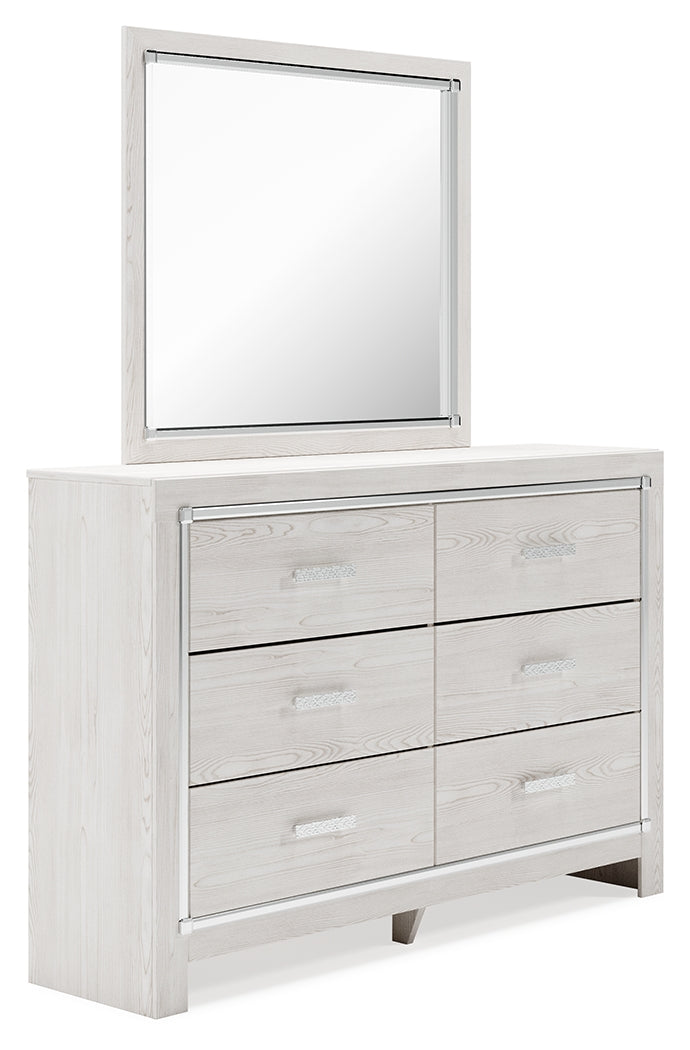 Ashley Furniture - Altyra Dresser And Mirror - White Wood - Dresser & Mirror