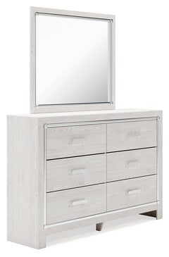 Ashley Furniture - Altyra Dresser And Mirror - White Wood - Dresser & Mirror
