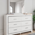 Ashley Furniture - Altyra Dresser And Mirror - White Wood - Dresser & Mirror - Additional View 2