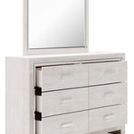 Ashley Furniture - Altyra Dresser And Mirror - White Wood - Dresser & Mirror - Additional View 3