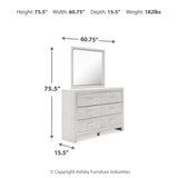 Ashley Furniture - Altyra Dresser And Mirror - White Wood - Dresser & Mirror - Additional View 4