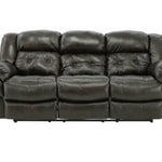 Hudson Leather Reclining Sofa - Chocolate