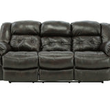 Hudson Leather Reclining Sofa - Chocolate