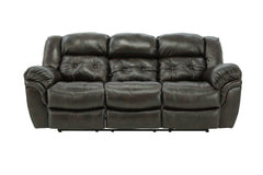 Hudson Leather Reclining Sofa - Chocolate