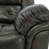 Hudson Leather Reclining Sofa - Chocolate - Additional View 2