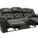 Hudson Leather Reclining Sofa - Chocolate - Additional View 4