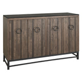 International Furniture Direct - IRONWOOD CONSOLE - Dark Brown Wood|Metal - Tables - Additional View 1