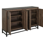 International Furniture Direct - IRONWOOD CONSOLE - Dark Brown Wood|Metal - Tables - Additional View 2