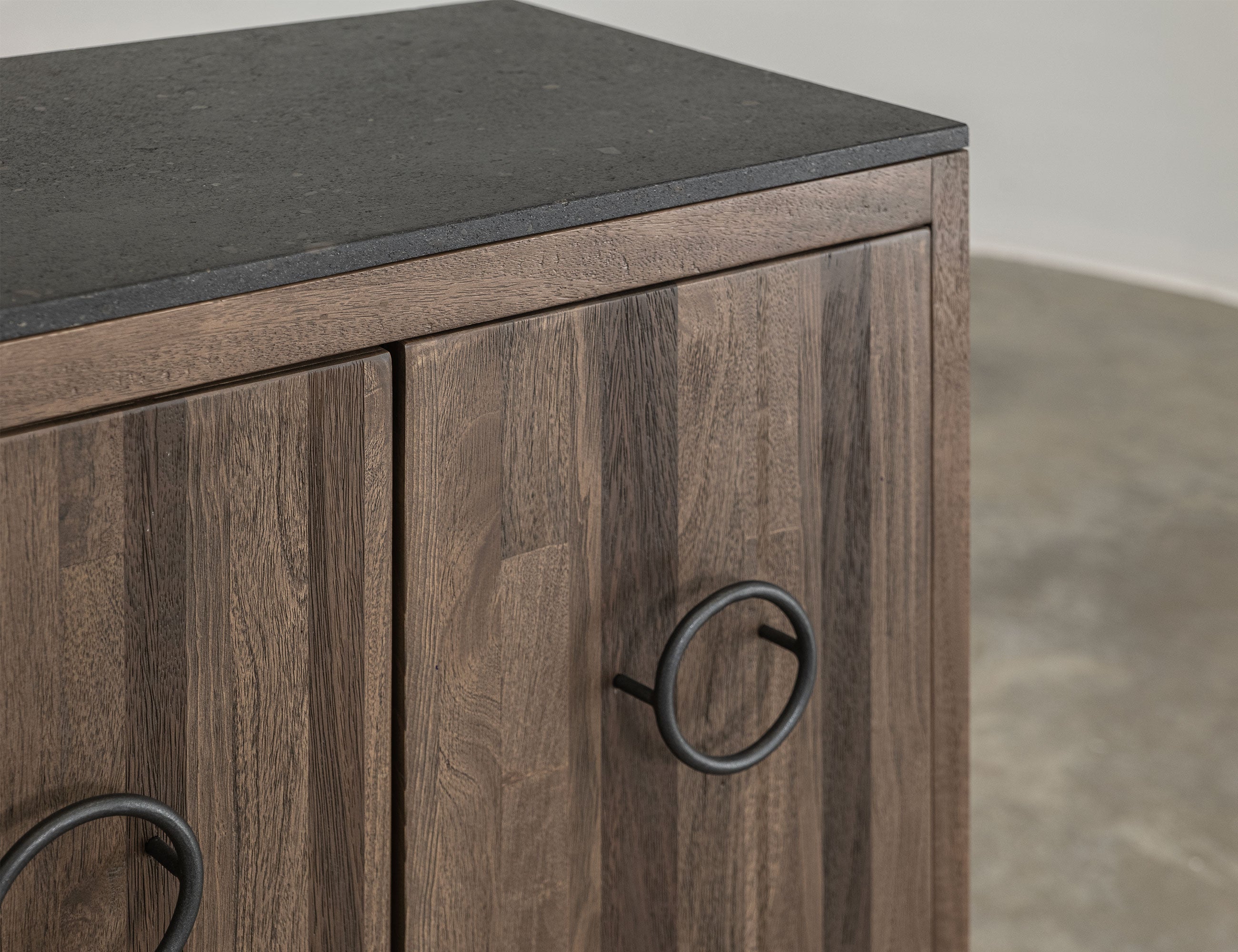 International Furniture Direct - IRONWOOD CONSOLE - Dark Brown Wood|Metal - Tables - Additional View 5