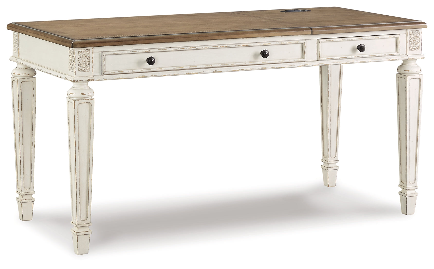 Ashley Furniture - REALYN LIFT TOP DESK - Light Brown Wood - Desks