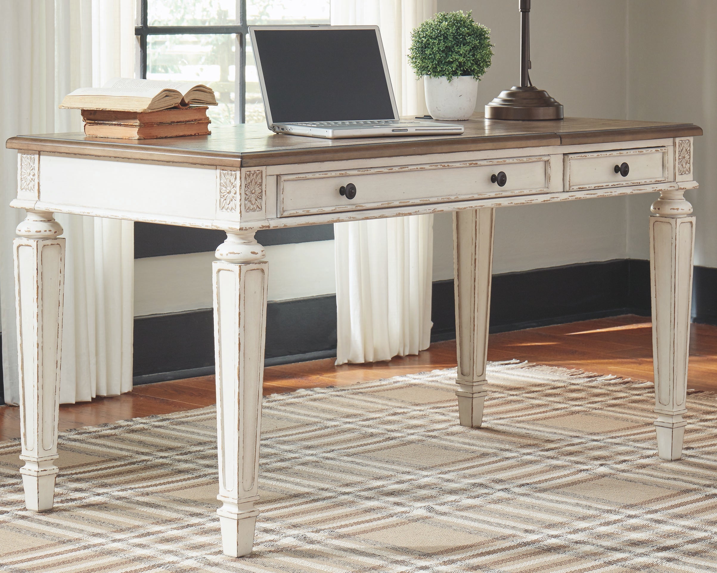 Ashley Furniture - REALYN LIFT TOP DESK - Light Brown Wood - Desks - Additional View 1