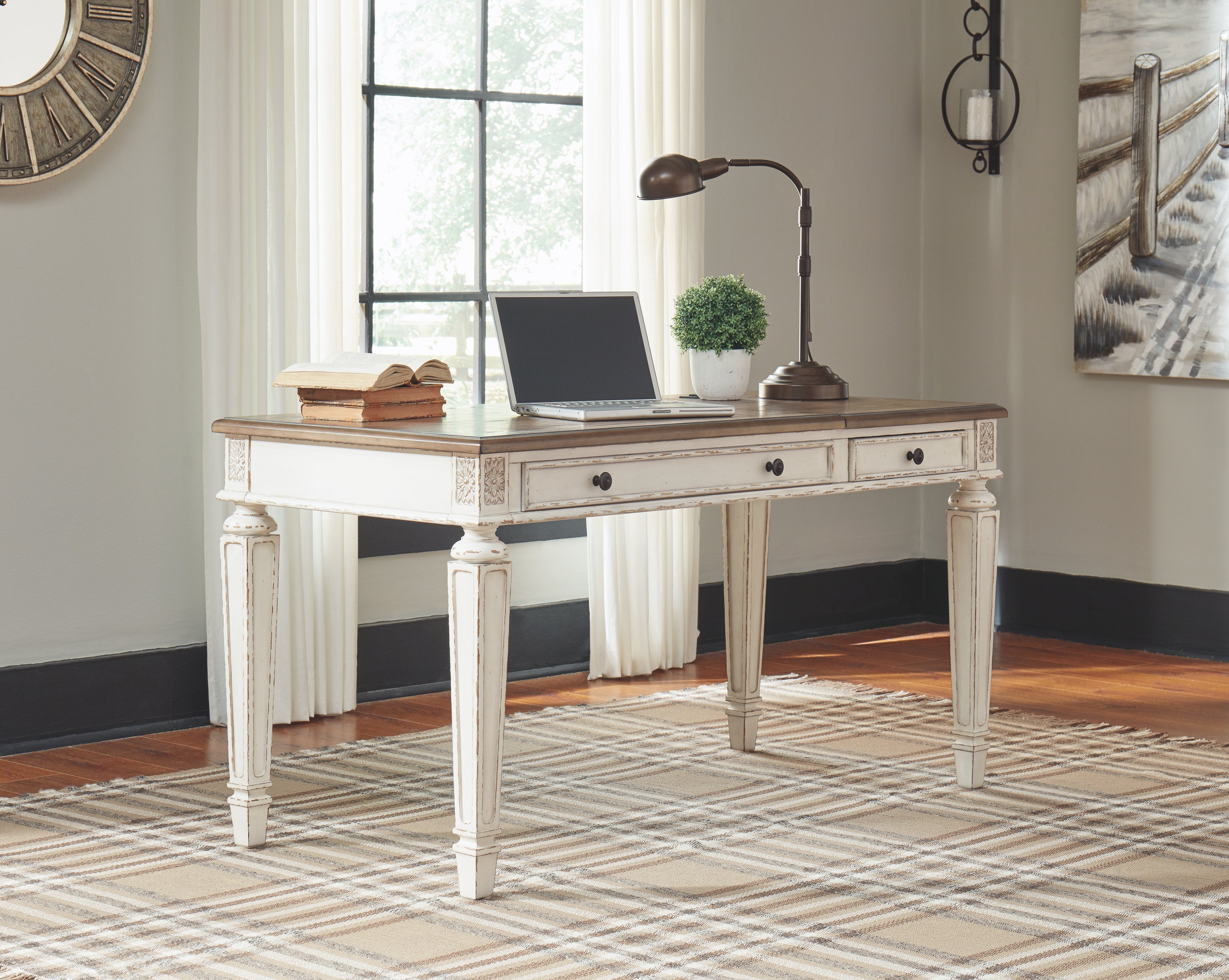 Ashley Furniture - REALYN LIFT TOP DESK - Light Brown Wood - Desks - Additional View 4
