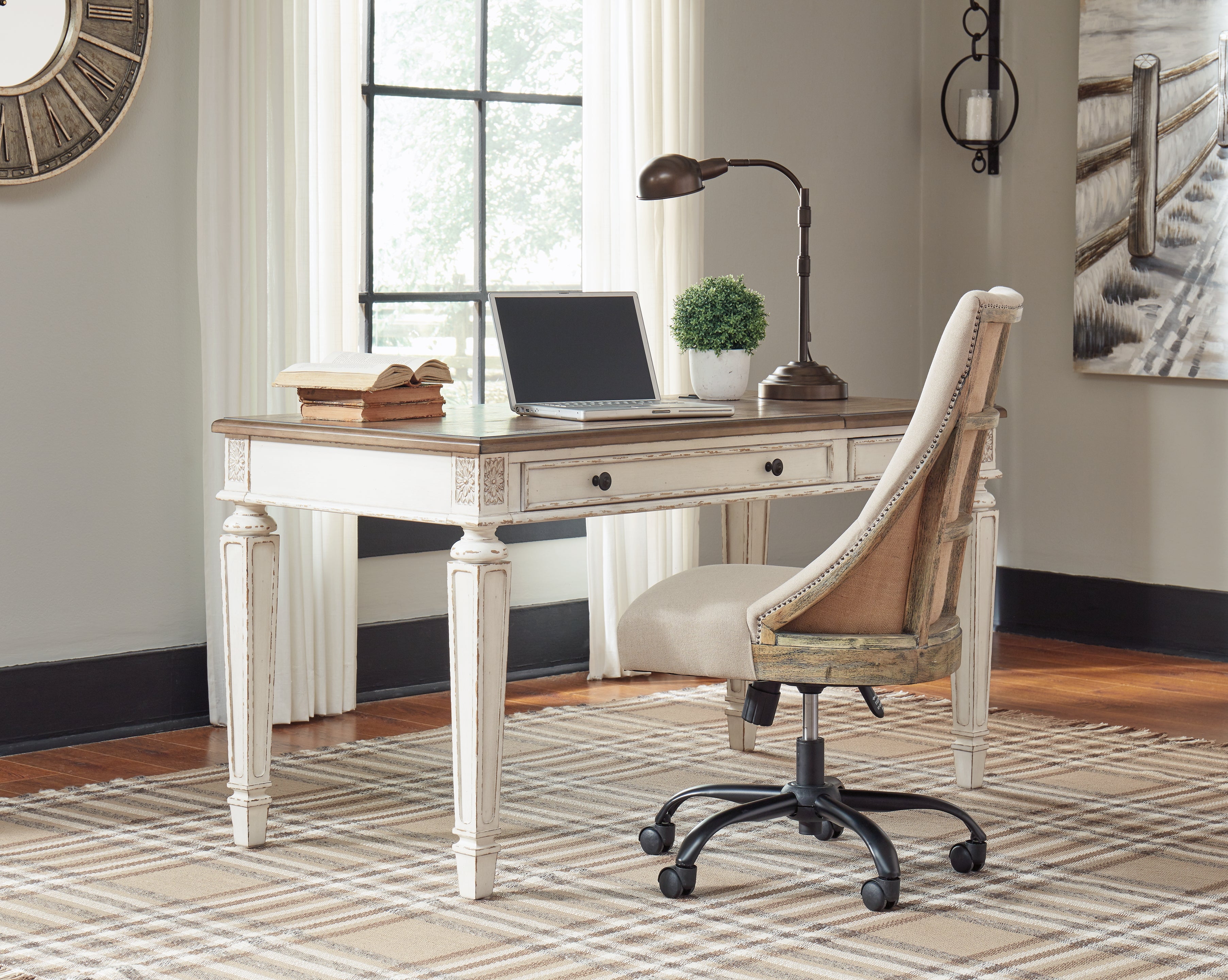 Ashley Furniture - REALYN LIFT TOP DESK - Light Brown Wood - Desks - Additional View 7