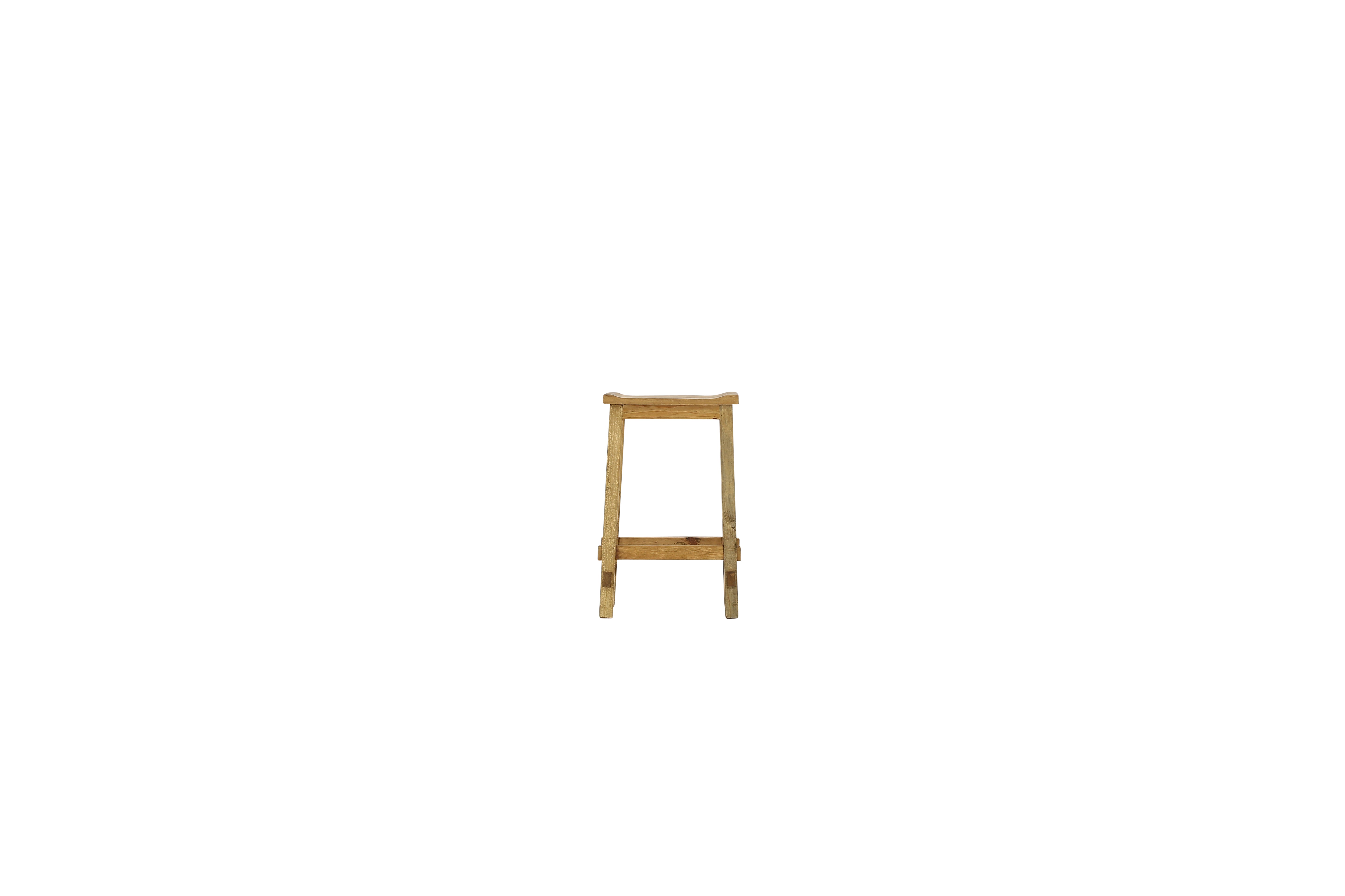Lawman 30" Saddle Stool - Light Wax