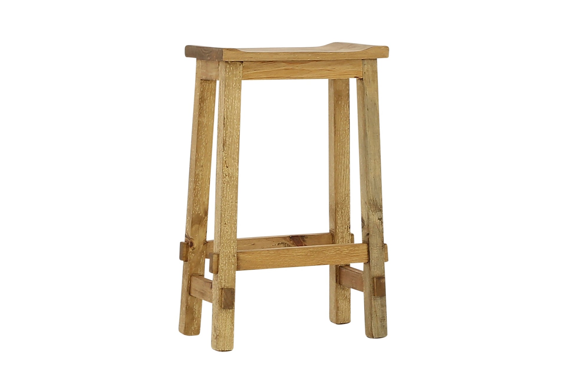 Lawman 30" Saddle Stool - Light Wax - Additional View 1
