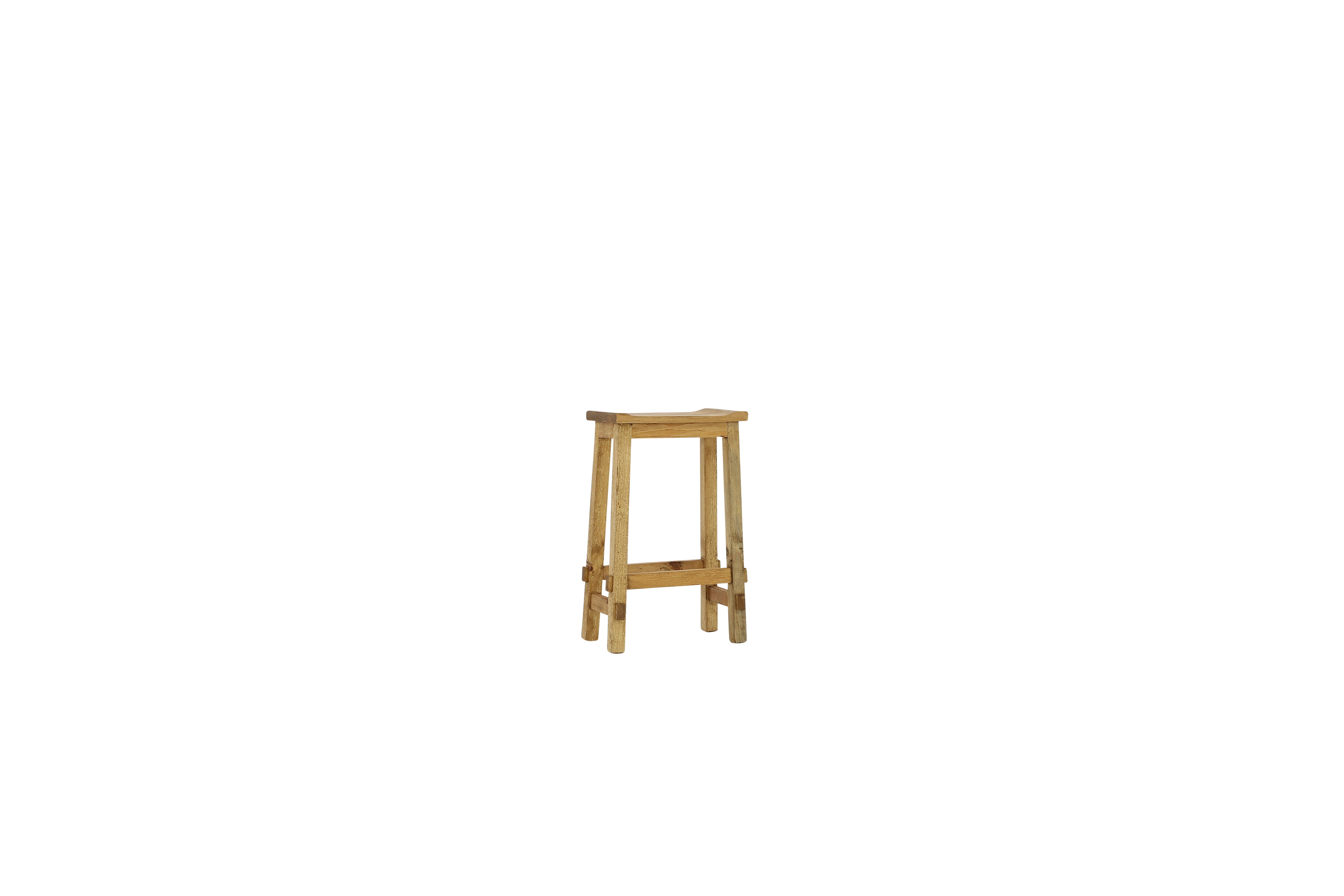 Lawman 30" Saddle Stool - Light Wax - Additional View 1