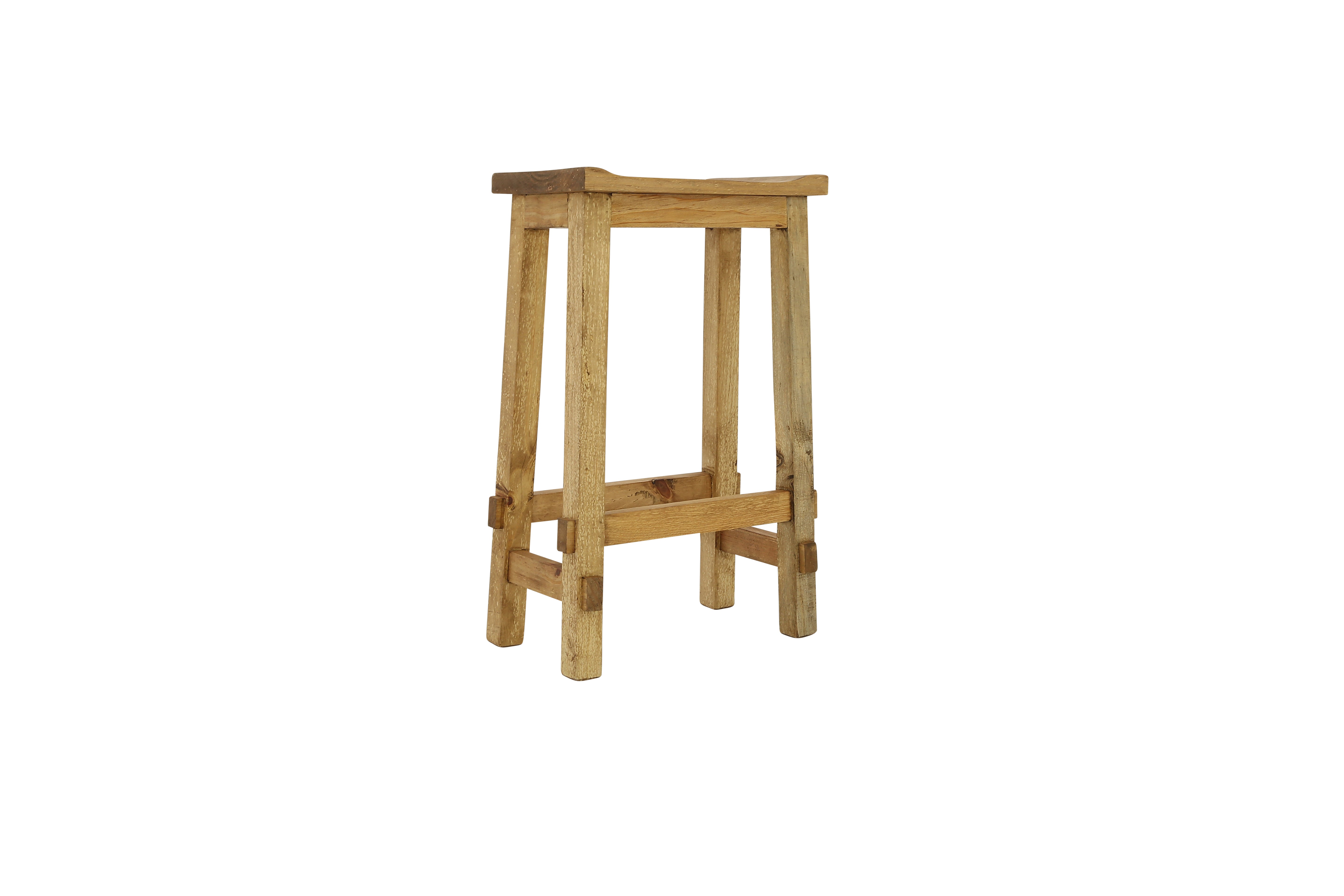 Lawman 30" Saddle Stool - Light Wax - Additional View 2