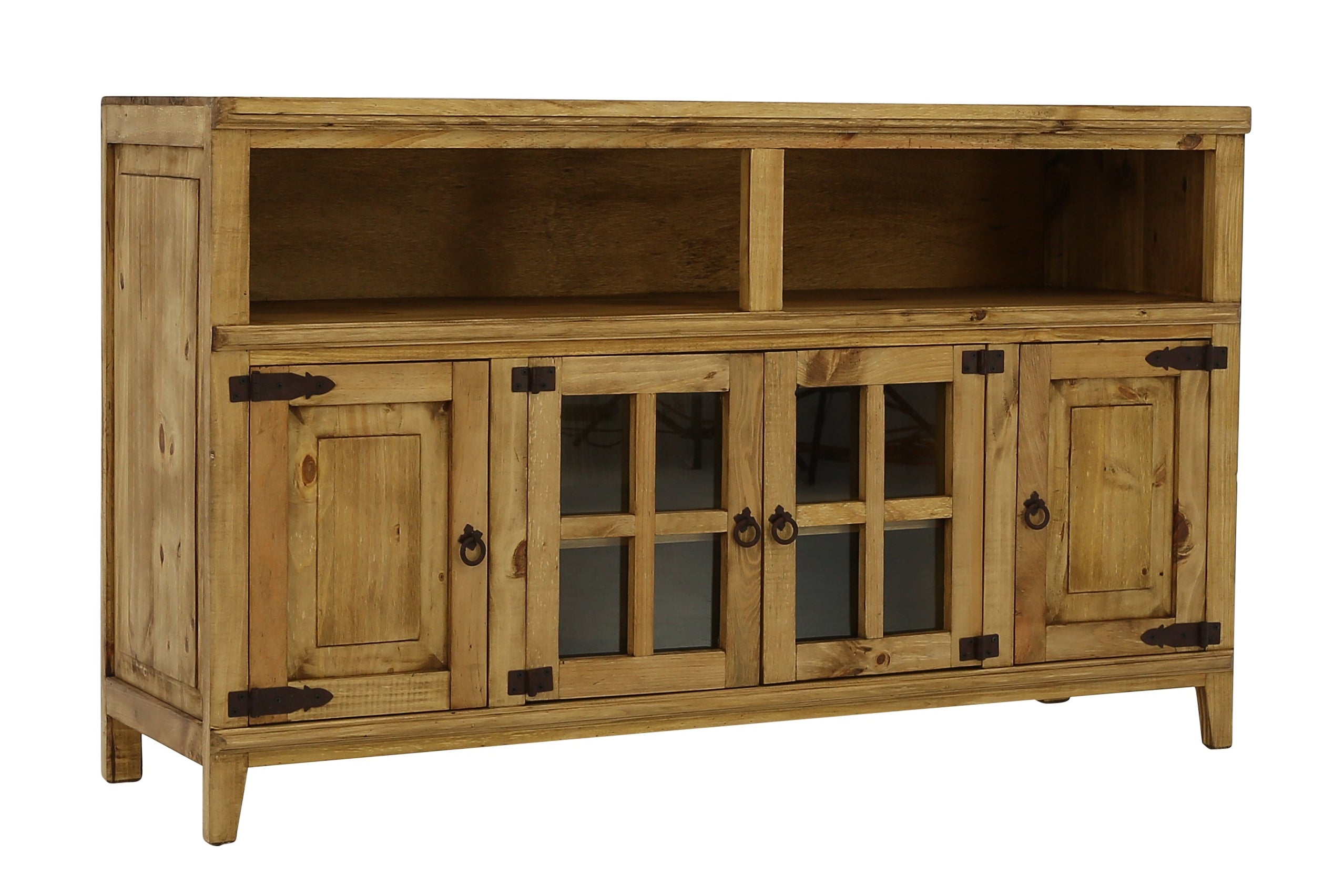 Lawman 60" Media Console - Light Wax - Additional View 1