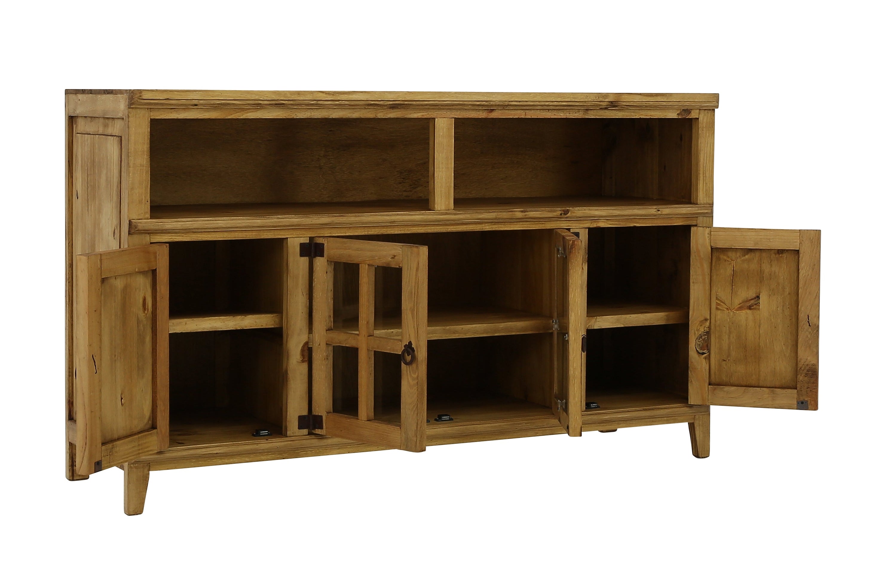 Lawman 60" Media Console - Light Wax - Additional View 2