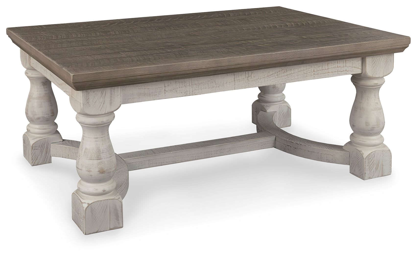 Ashley Furniture - HAVALANCE RECTANGULAR COCKTAIL TABLE - Dark Gray Wood - Tables