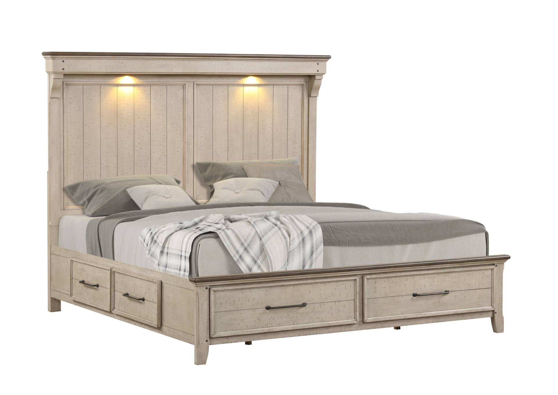 Kiran King Storage Bed