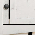 International Furniture Direct - PUEBLO WHITE COCKTAIL TABLE - White|Dark Brown Wood - Tables - Additional View 6