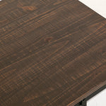 International Furniture Direct - PUEBLO WHITE COCKTAIL TABLE - White|Dark Brown Wood - Tables - Additional View 7