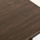 International Furniture Direct - PUEBLO WHITE COCKTAIL TABLE - White|Dark Brown Wood - Tables - Additional View 7