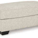 Ashley Furniture - HEARTCORT QUARTZ OTTOMAN - Beige Fabric - Ottomans