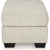 Ashley Furniture - HEARTCORT QUARTZ OTTOMAN - Beige Fabric - Ottomans - Additional View 3