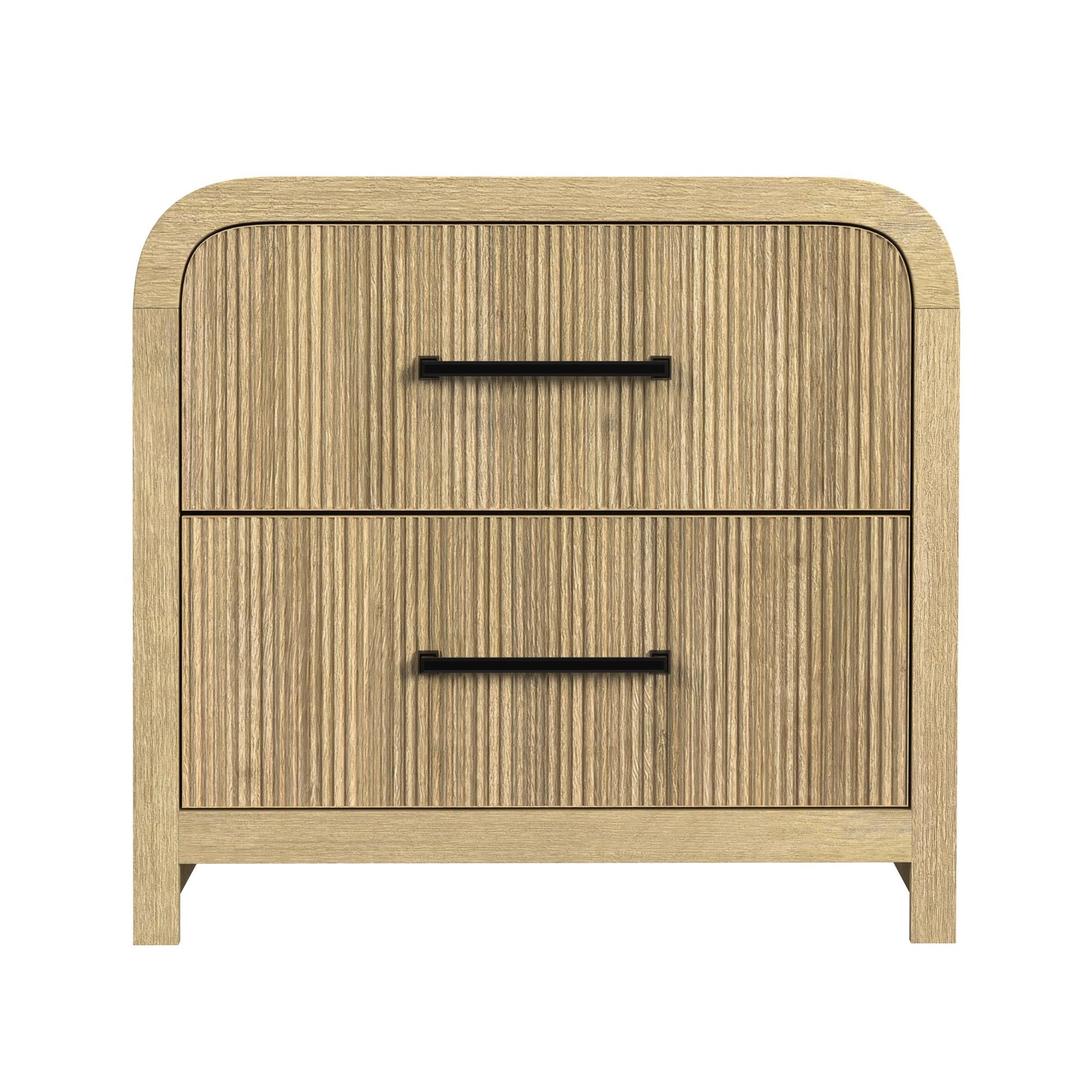 Elements International - RIDGEMONT NIGHTSTAND - Light Brown Wood - Nightstands - Additional View 1