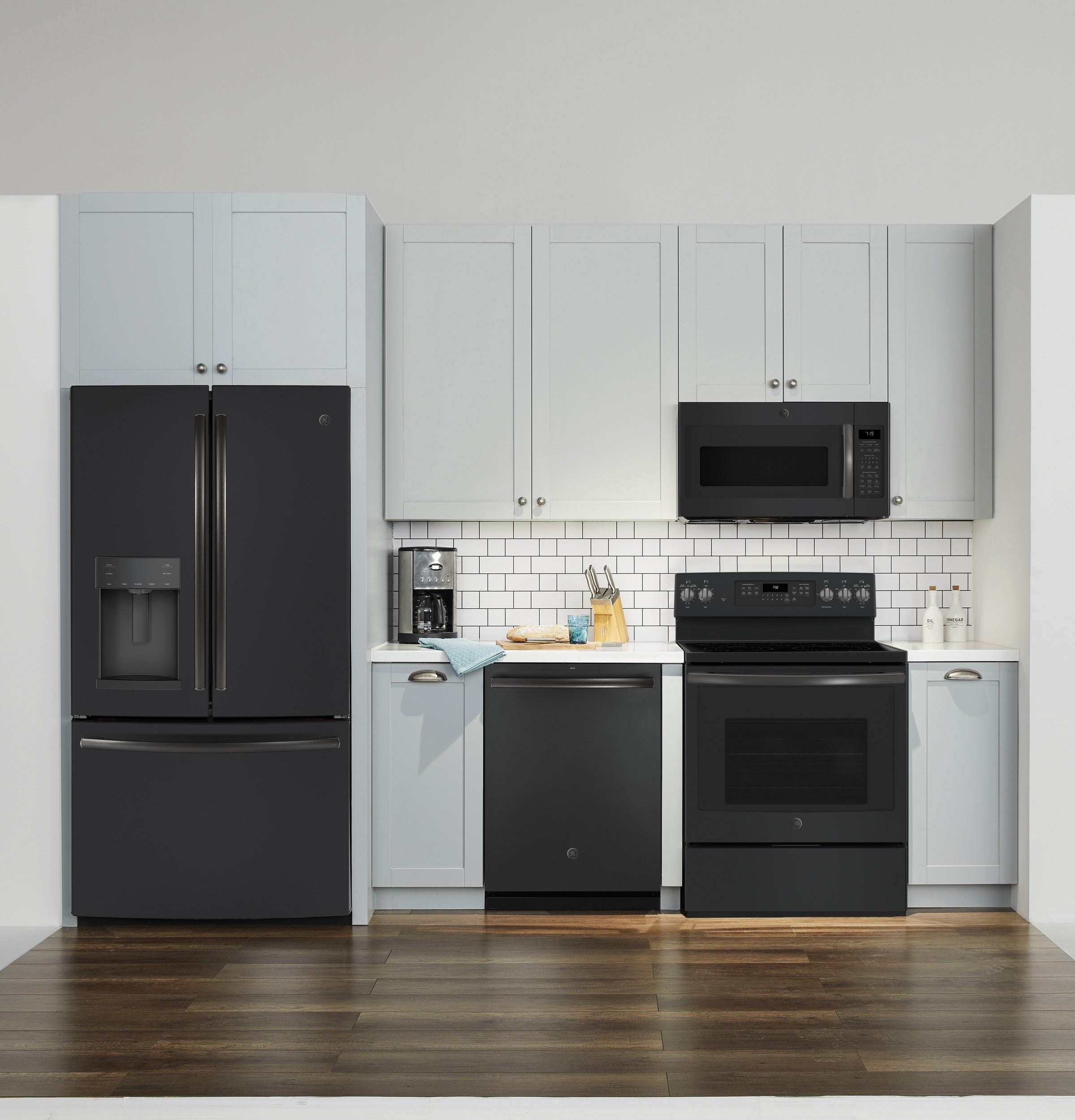 GE BLACK SLATE 1.9CU OVER THE RANGE MICROWAVE - Microwaves - Additional View 1