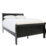 Louis Philip Full Bed - Black