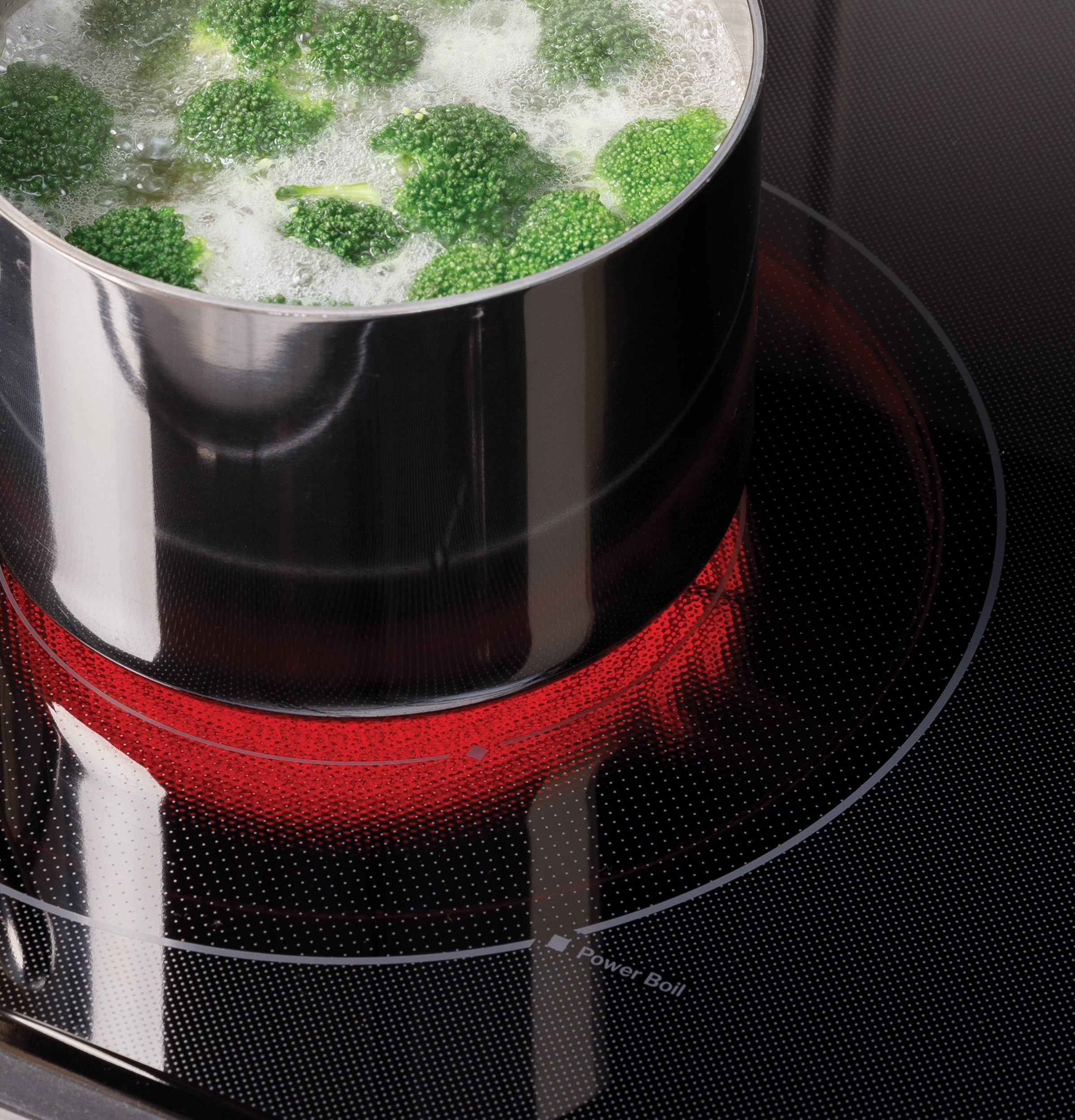 GE STAINLESS STEEL ELECTRIC CONVECTION WITH AIR FRY RANGE - Pearl Silver|Black - Ranges - Additional View 25
