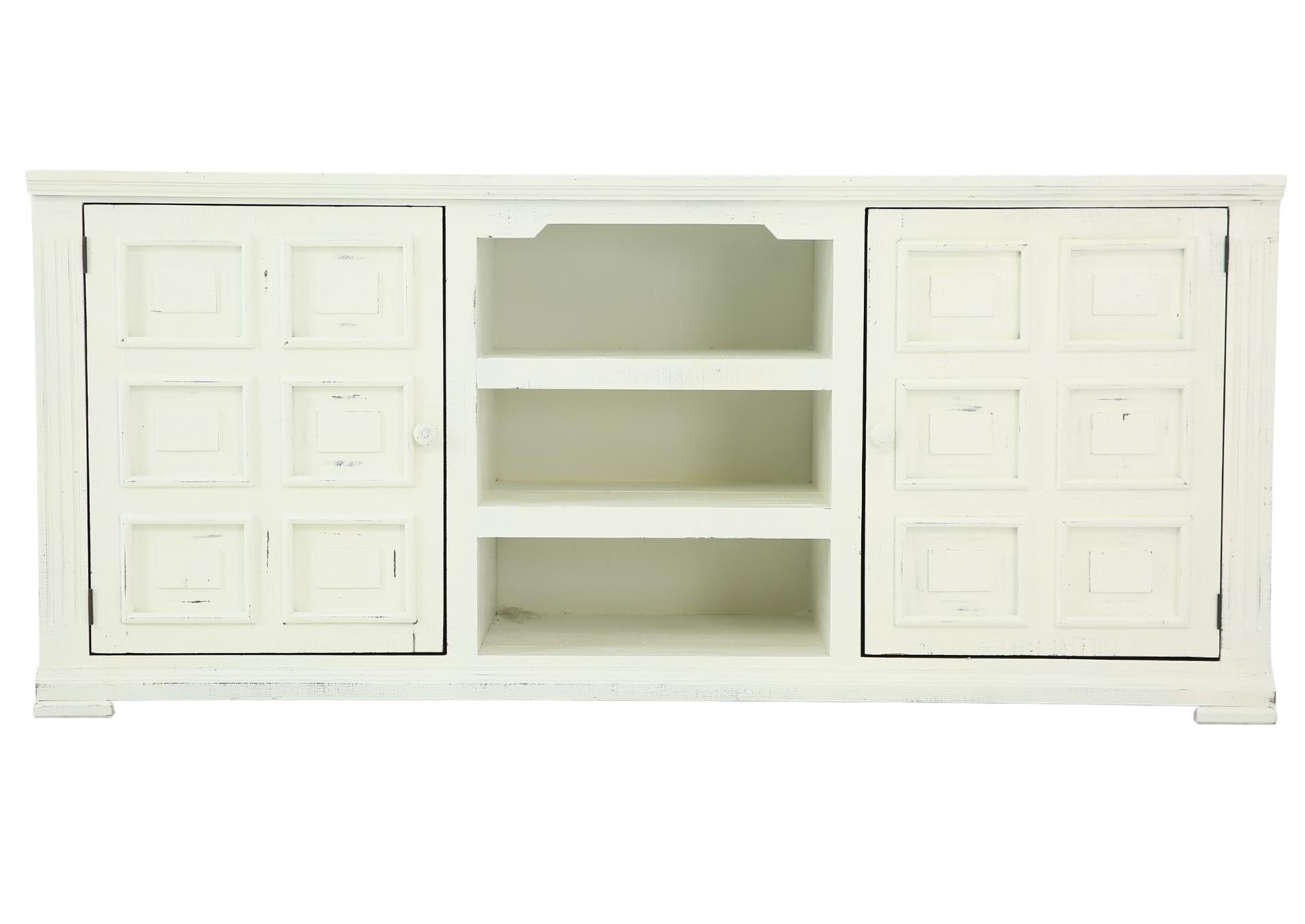 LAFITTE AGED WHITE TV STAND
