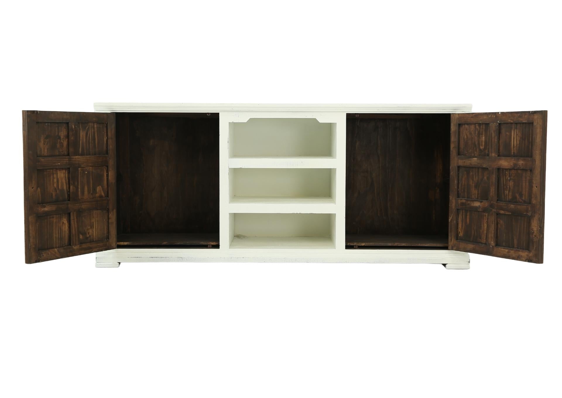 LAFITTE AGED WHITE TV STAND - Additional View 2