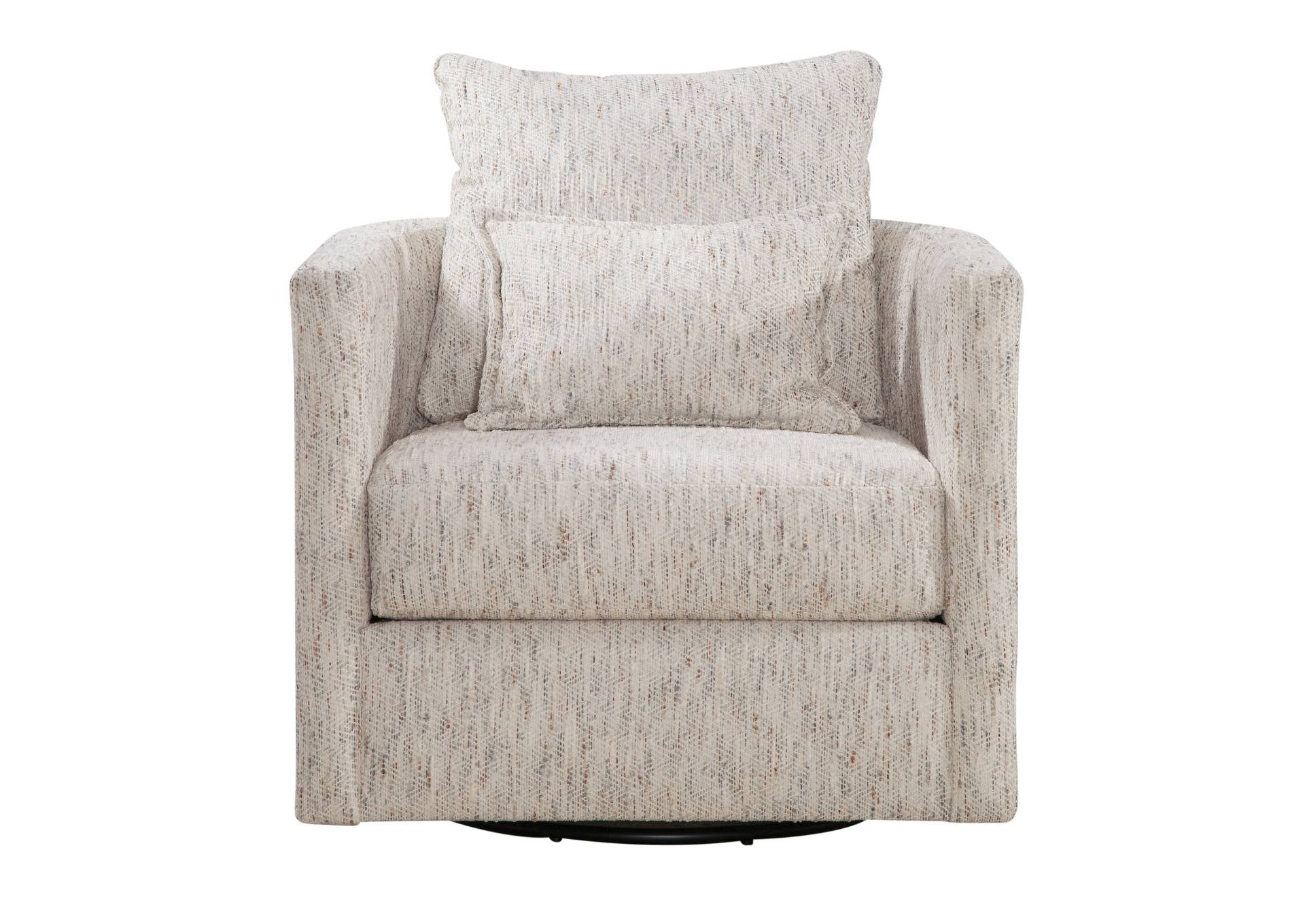 MALLORY CHALK SWIVEL CHAIR