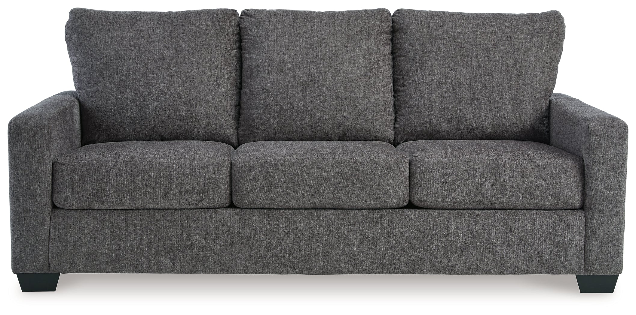 Ashley Furniture - Rannis Queen Sleeper - Pewter - Dark Gray Fabric - Sofas