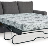 Ashley Furniture - Rannis Queen Sleeper - Pewter - Dark Gray Fabric - Sofas - Additional View 3