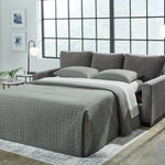 Ashley Furniture - Rannis Queen Sleeper - Pewter - Dark Gray Fabric - Sofas - Additional View 7