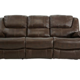 Easton Leather Reclining Sofa - Tobacco