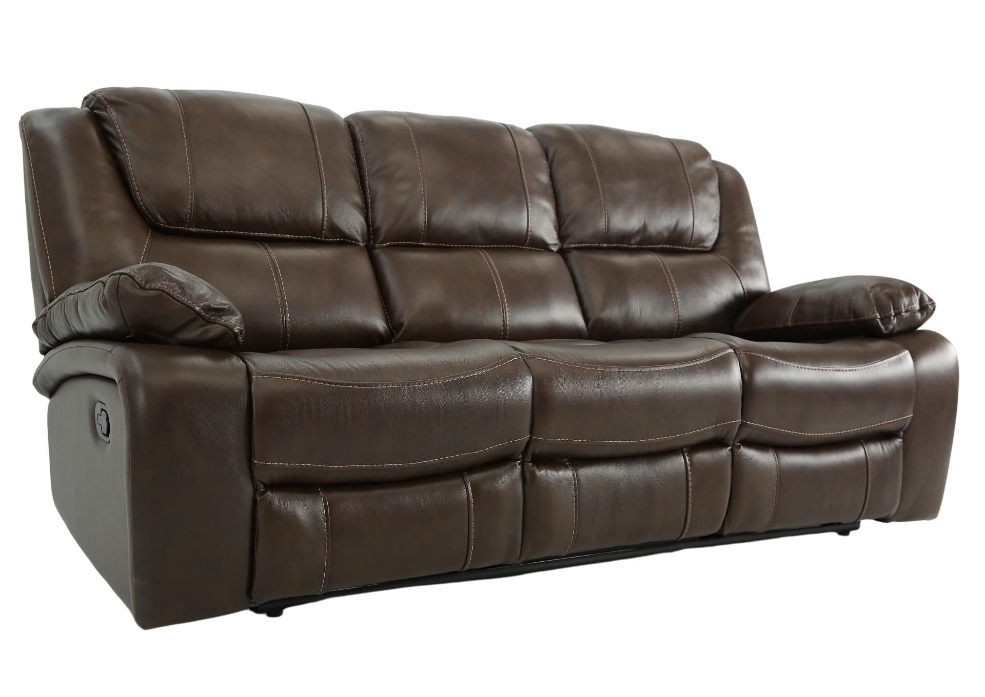 Easton Leather Reclining Sofa - Tobacco - Additional View 1