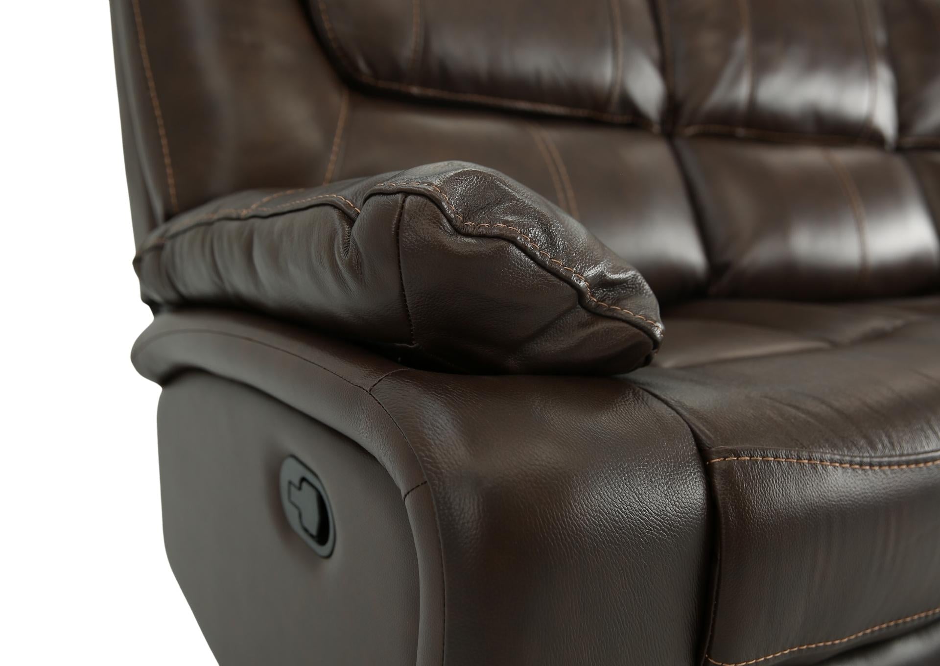 Easton Leather Reclining Sofa - Tobacco - Additional View 3