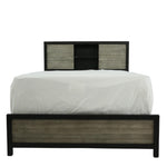 Daughtrey Black Full Bookcase Bed